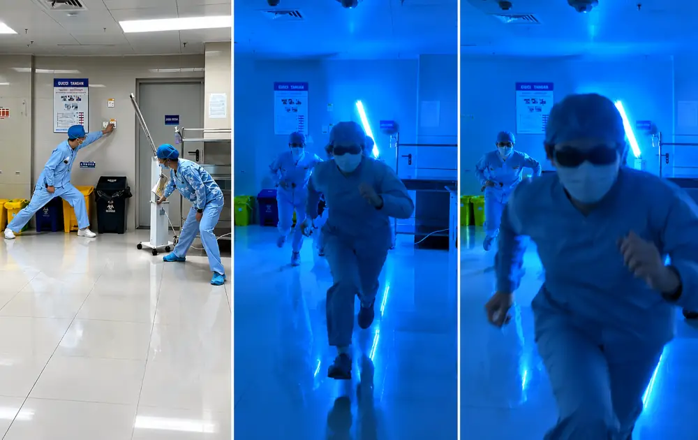 kenapa harus menjauh saat uv sterilizer dinyalakan